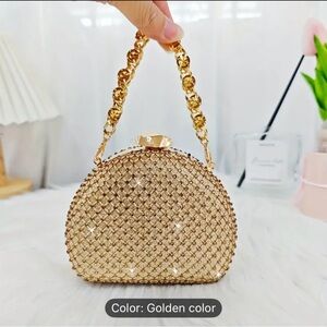 Elegant Gold Evening Clutch